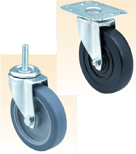 2 Wheel Width 3-3/4 Plate Length Rigid Soft Rubber Wheel 6 Wheel Dia Wagner Pneumatic Plate Caster 7-1/2 Mount Height E.R 200 lbs Capacity 2-3/4 Plate Width by ER Wagner Ball Bearing 
